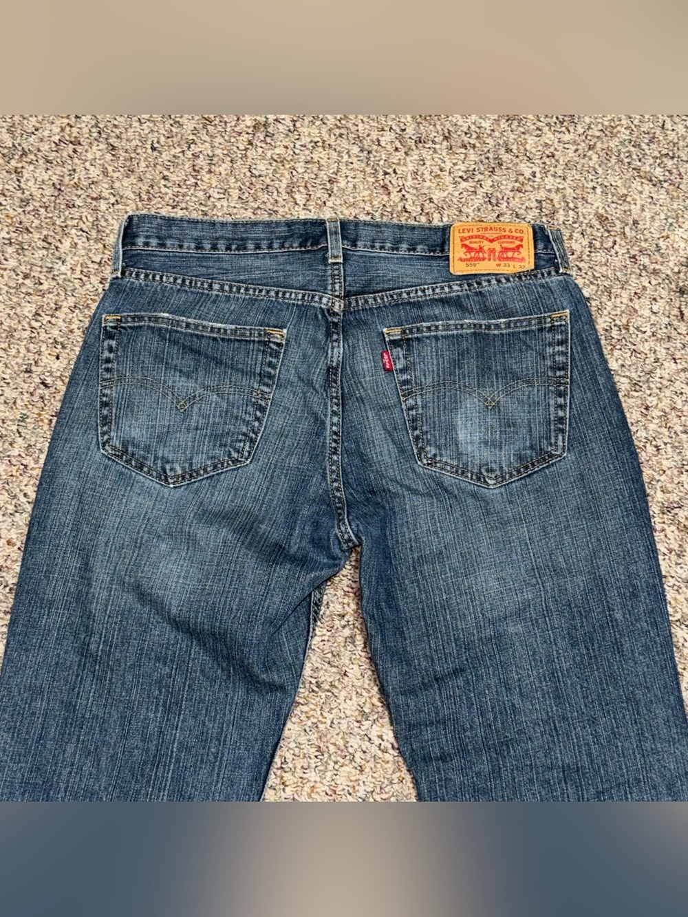 Classic Men's size 33 Levi jeans Blue Denim Jeans - Picture 4 of 8
